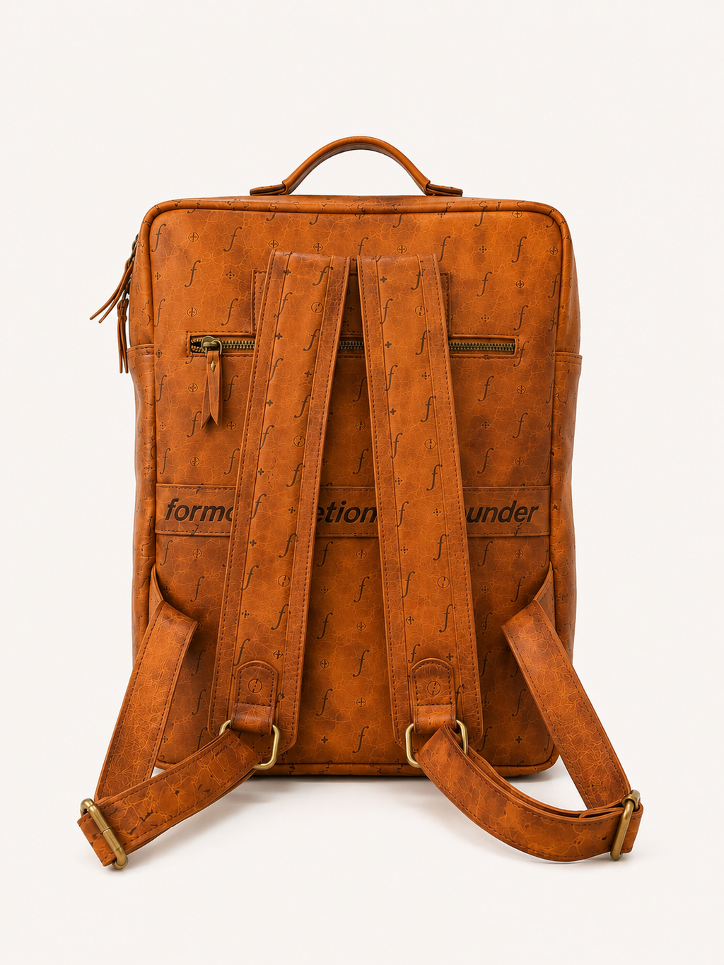 Frounder Atlas Backpack back view showing padded straps