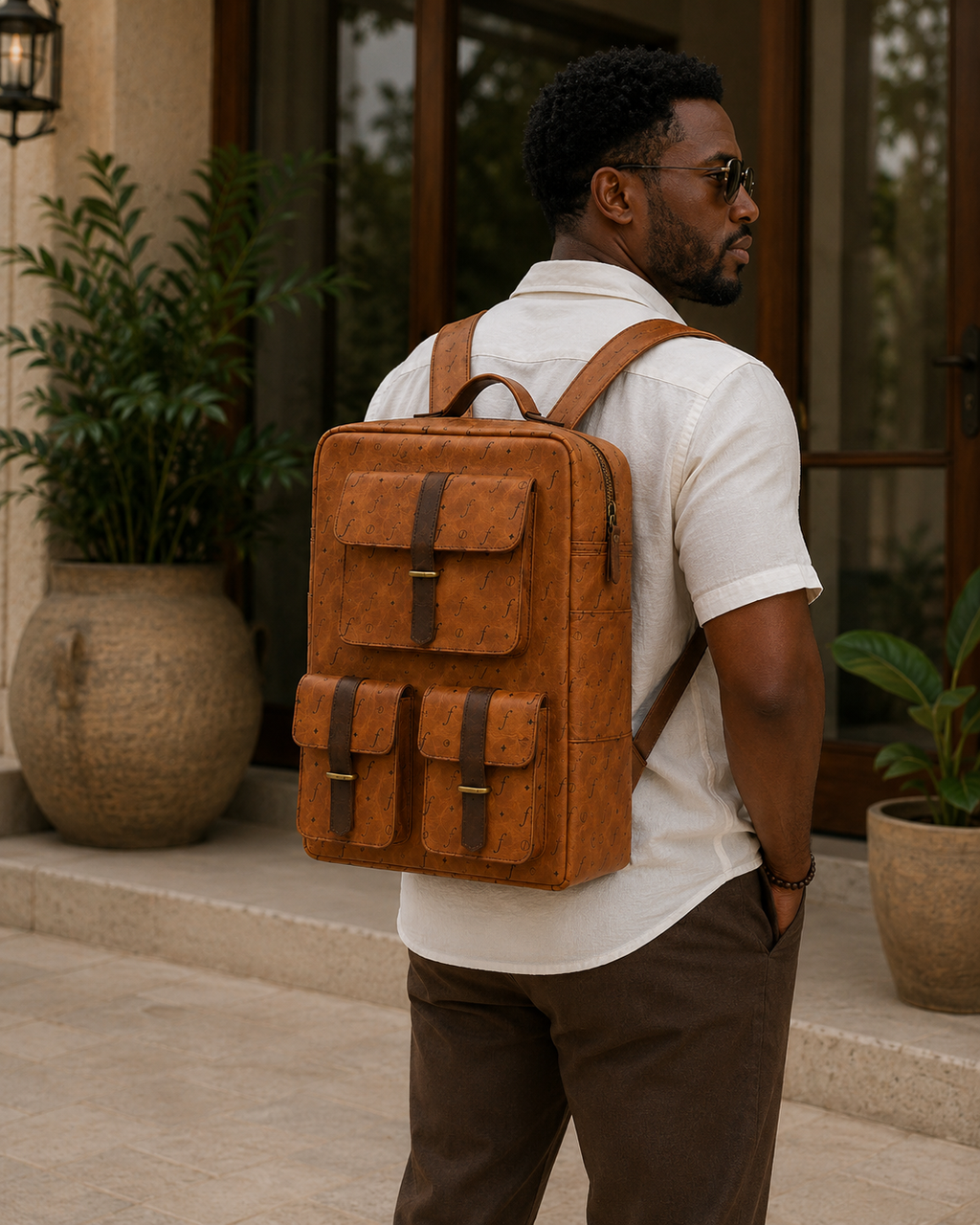 Frounder Atlas Backpack worn by model