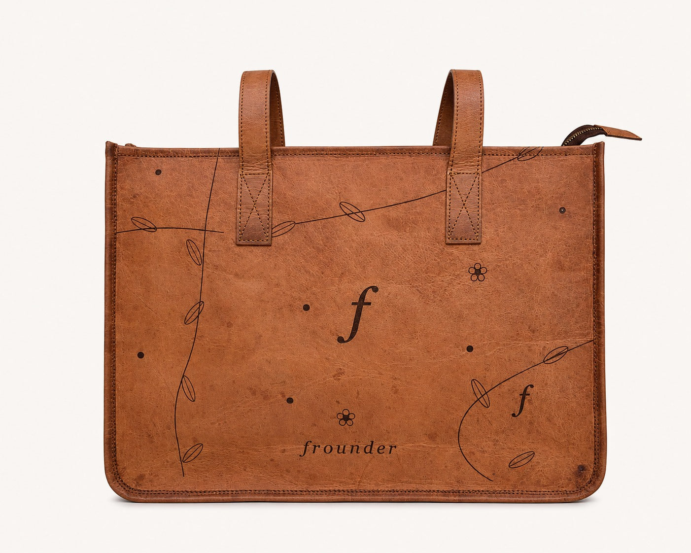 Frounder Nova Tote structured base standing upright