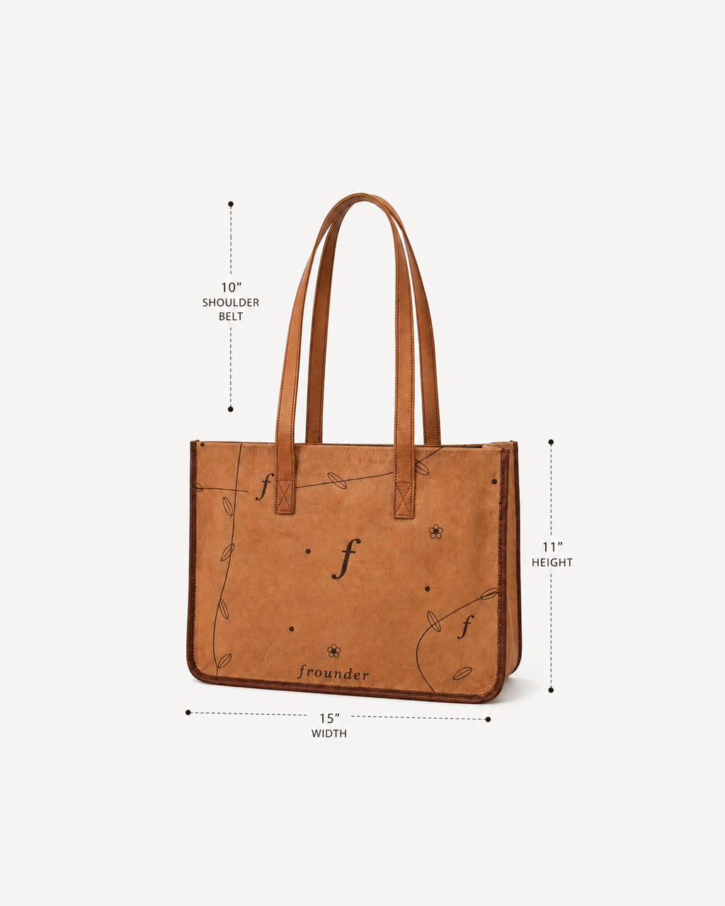 Frounder Nova Tote dimensions 11 by 15 inches